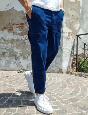 Blugi Jack&Jones, alb Albastru