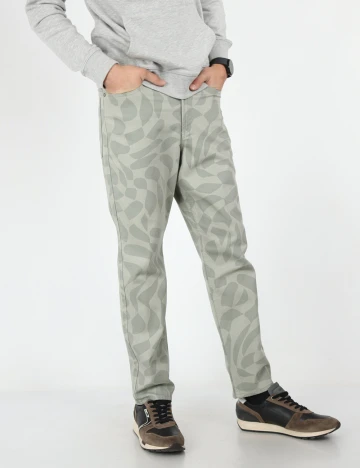 Pantaloni Jack&Jones, verde deschis