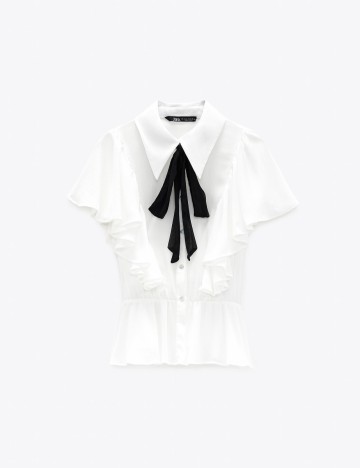 Camasa Zara, alb, S