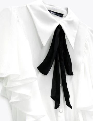 Camasa Zara, alb, S