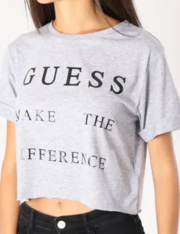 Tricou Guess, gri Gri