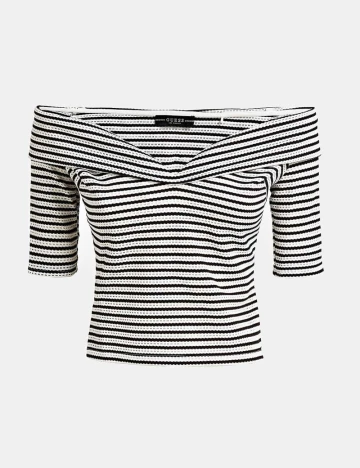 Bluza Guess, alb/negru Alb