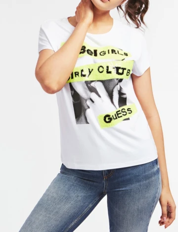 Tricou Guess, alb