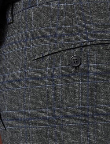 Pantaloni Selected, gri inchis