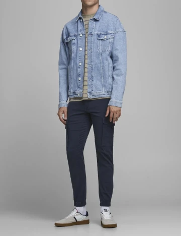 Pantaloni Jack&Jones, bleumarin