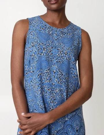 Rochie scurta Indiska, albastru Albastru