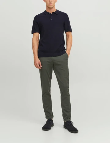 Pantaloni Jack&Jones, verde inchis