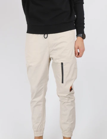 Pantaloni Jack&Jones, ecru Alb