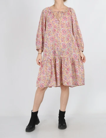 Rochie scurta Indiska, galben Galben