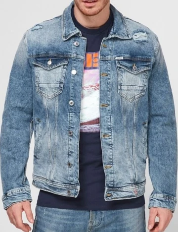 Jacheta Guess, albastru Albastru