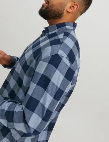 Camasa Jack&Jones Plus Size Men, albastru Albastru
