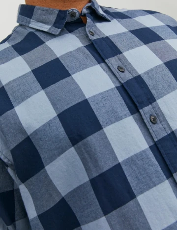 Camasa Jack&Jones Plus Size Men, albastru Albastru