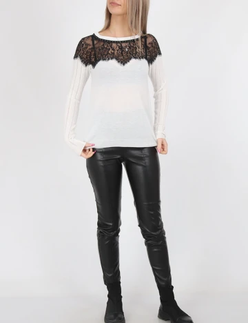 Bluza Guess, alb Alb