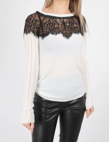 Bluza Guess, alb Alb