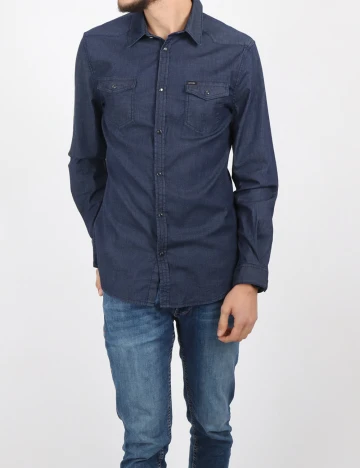 Camasa Guess, bleumarin Albastru