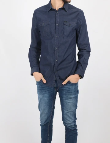 Camasa Guess, bleumarin Albastru