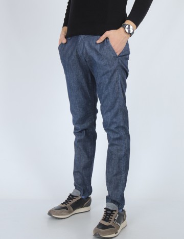 Pantaloni Guess, bleumarin