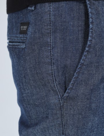 Pantaloni Guess, bleumarin