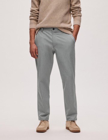 
						Pantaloni Selected, gri