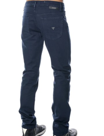 Pantaloni Guess, bleumarin