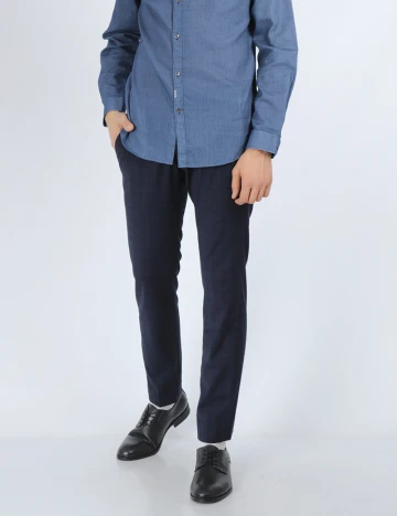 Pantaloni Guess, bleumarin
