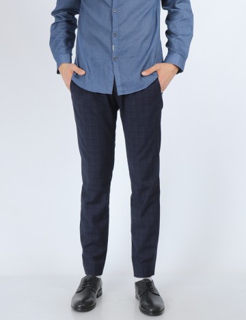 Pantaloni Guess, bleumarin
