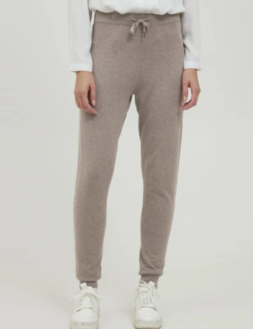 Pantaloni b.young, bej Crem