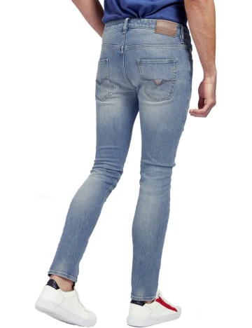 Blugi Guess, albastru Albastru