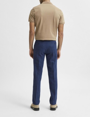 Pantaloni Selected, albastru