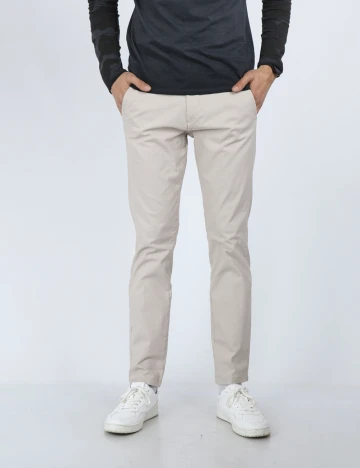 Pantaloni Guess, crem