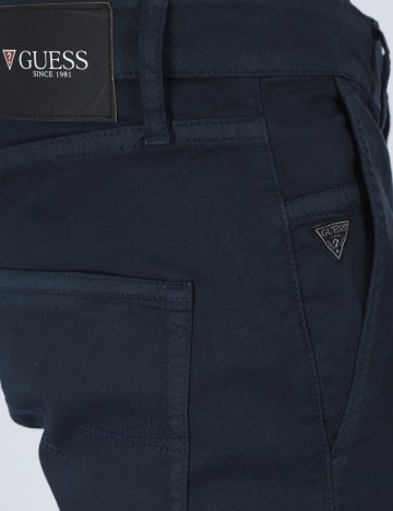 Pantaloni Guess, bleumarin