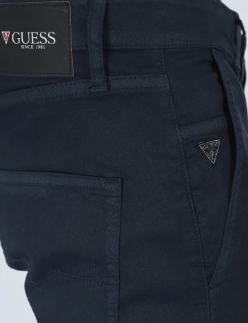 Pantaloni Guess, bleumarin