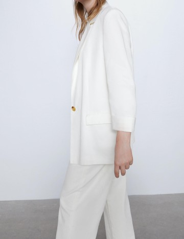 Sacou Zara, alb, XS