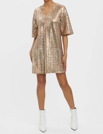 Rochie scurta Vero Moda, crem