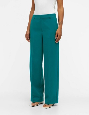 Pantaloni Object, turcoaz