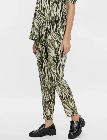 Pantaloni Mamalicious, verde