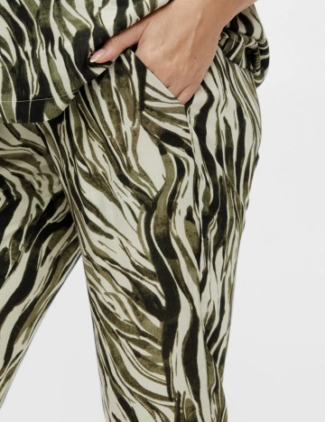 Pantaloni Mamalicious, verde
