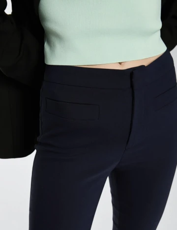 Pantaloni Mango, bleumarin inchis