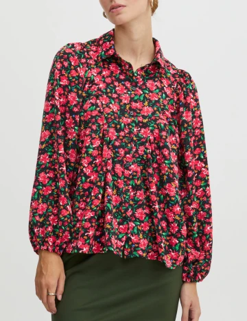 Camasa Ichi, floral print Floral print