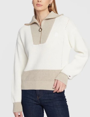 
						Pulover Tommy Hilfiger, ecru