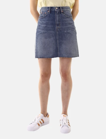 Fusta Tommy Jeans, albastru