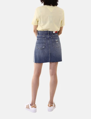 Fusta Tommy Jeans, albastru
