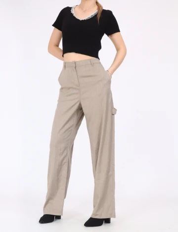 Pantaloni Vero Moda, bej