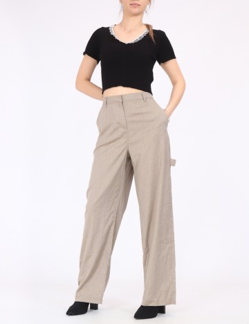 Pantaloni Vero Moda, bej