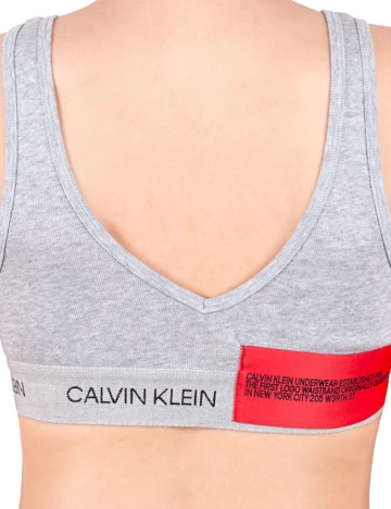 Bustiera sport Calvin Klein, gri