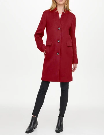 Palton DKNY, rosu