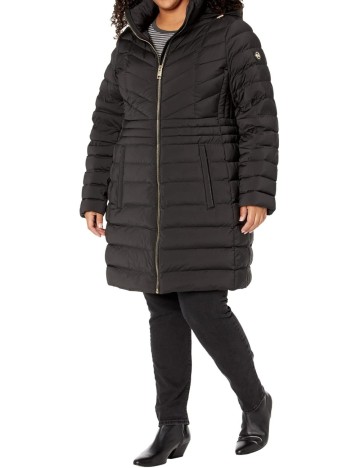 Geaca Plus Size Michael Kors, negru