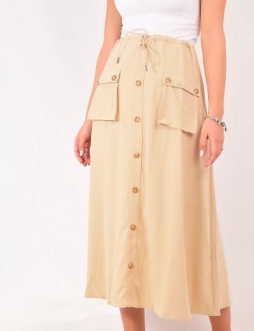 Fusta LOVE&DIVINE, bej, XL