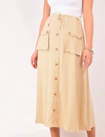 Fusta LOVE&DIVINE, bej, XL Crem