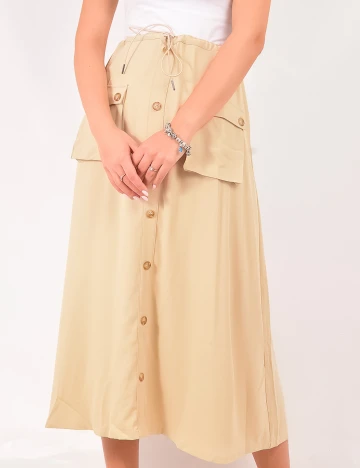 Fusta LOVE&DIVINE, bej, XL Crem